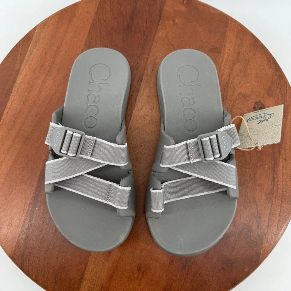Chaco Mens Chillos Adjustable Slide Outskirt Gray Sport Sandals JCH108441 Size 8